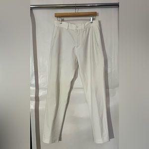Zara White Straight Leg Dress Pant